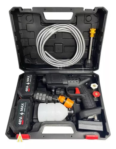 Hidrolavadora Inalámbrica 48V – Kit Completo con 2 Baterías