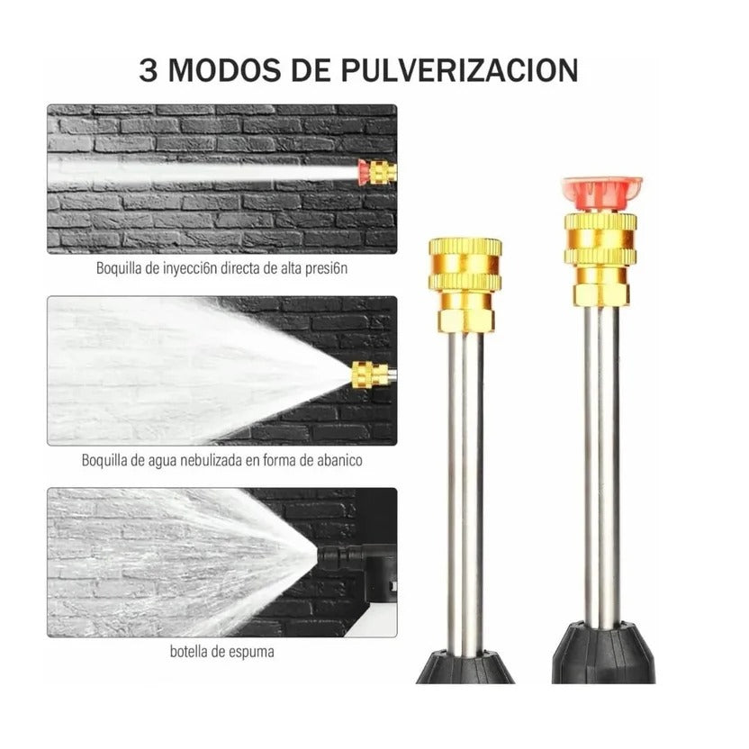 Hidrolavadora Inalámbrica 48V – Kit Completo con 2 Baterías