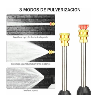 Hidrolavadora Inalámbrica 48V – Kit Completo con 2 Baterías